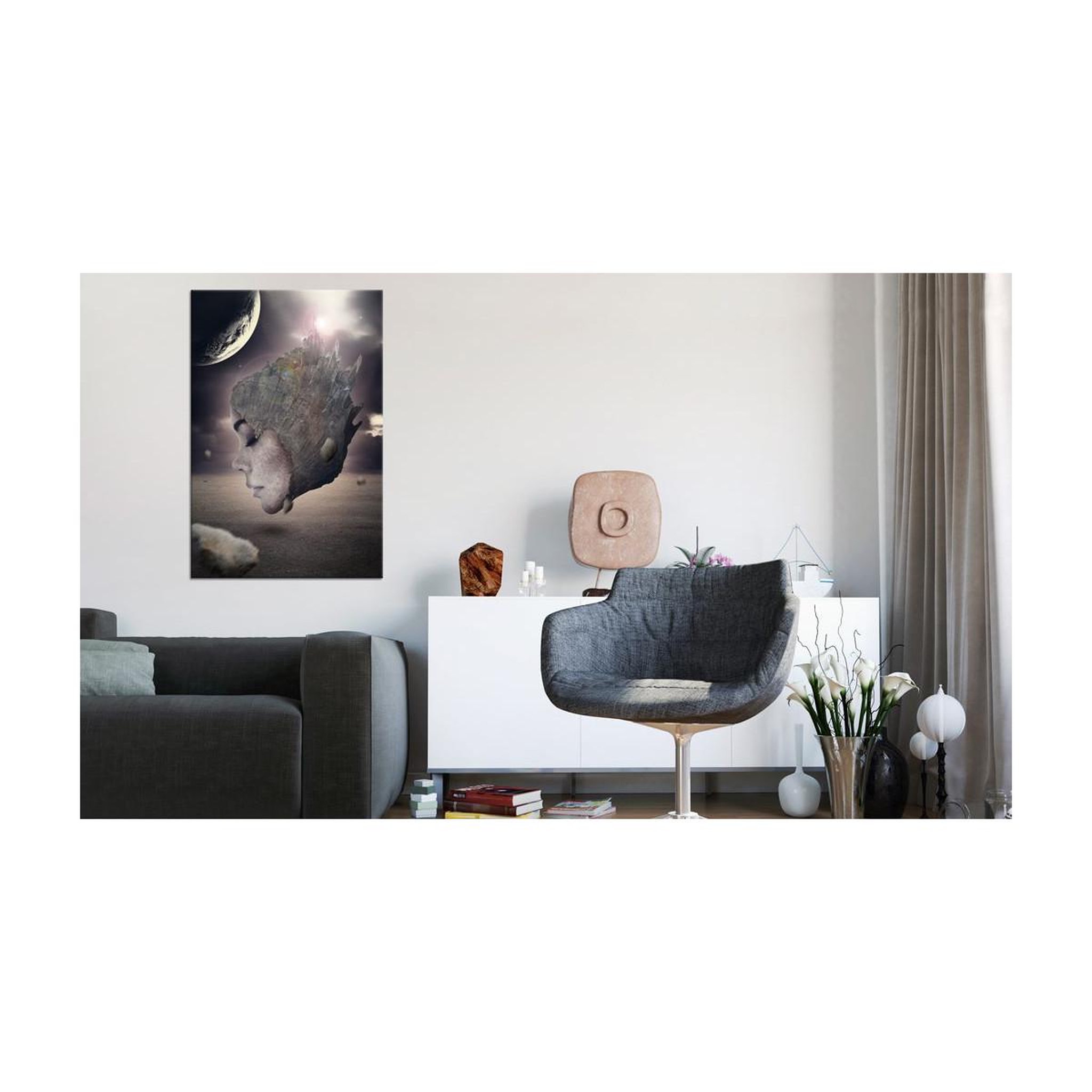 Voir la diapositive 2 : Paris Prix Tableau imprimé  galactic princess