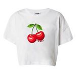NOISY MAY T shirt Courts  Cerise Femme Noisy May Malena. Coloris disponibles : Blanc