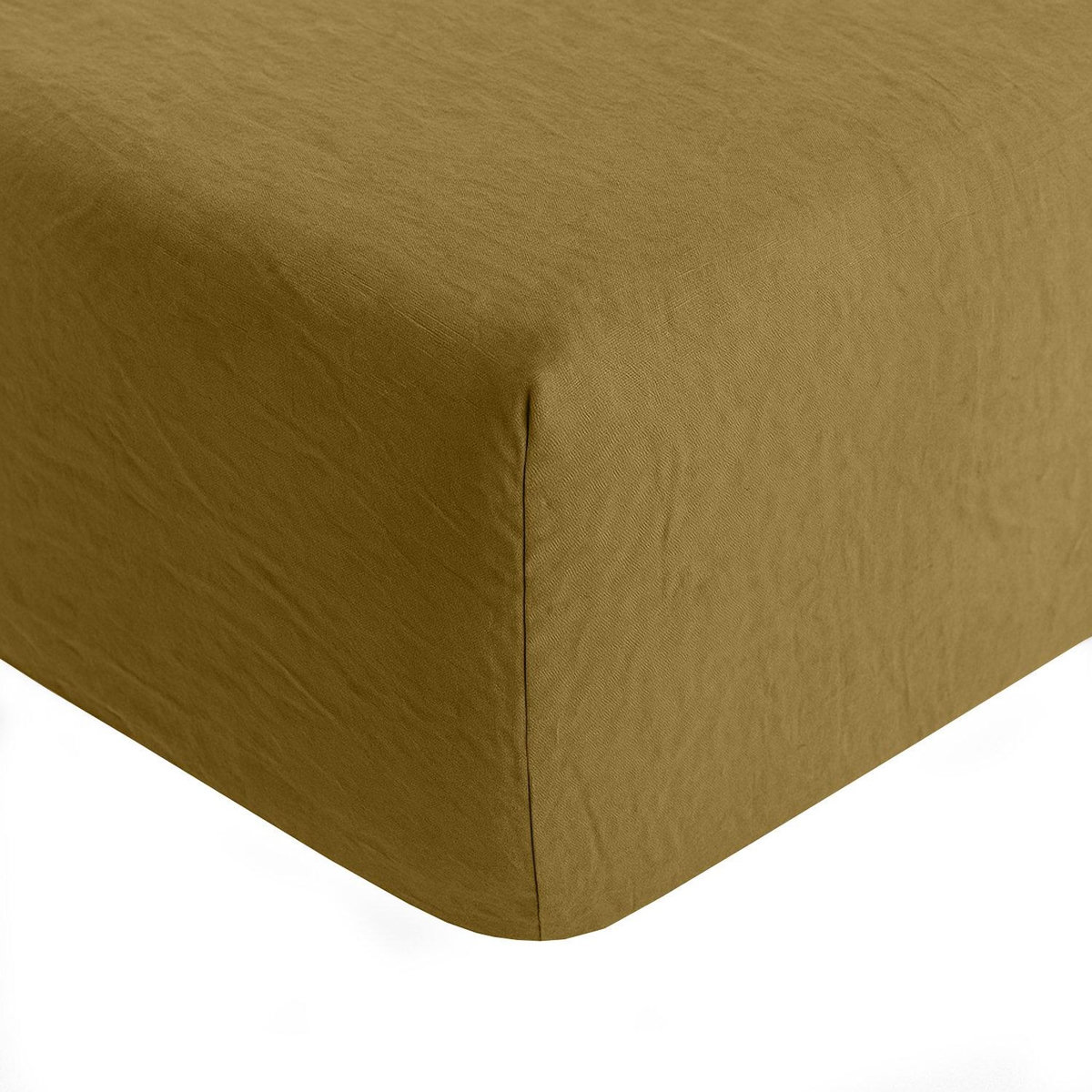 BATON ROUGE Drap housse 100% lin lavé uni