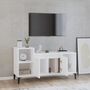 Voir la diapositive 3 : VIDAXL Meuble TV Blanc 100x35x55 cm Bois d'ingenierie