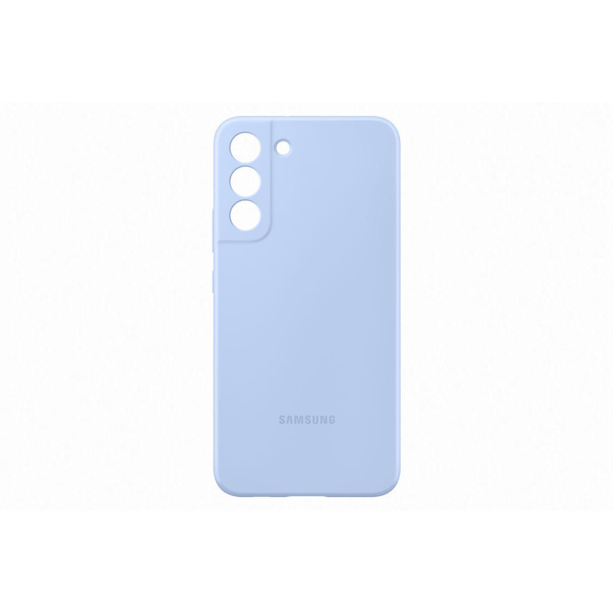 Samsung Coque S22+ Silicone bleu
