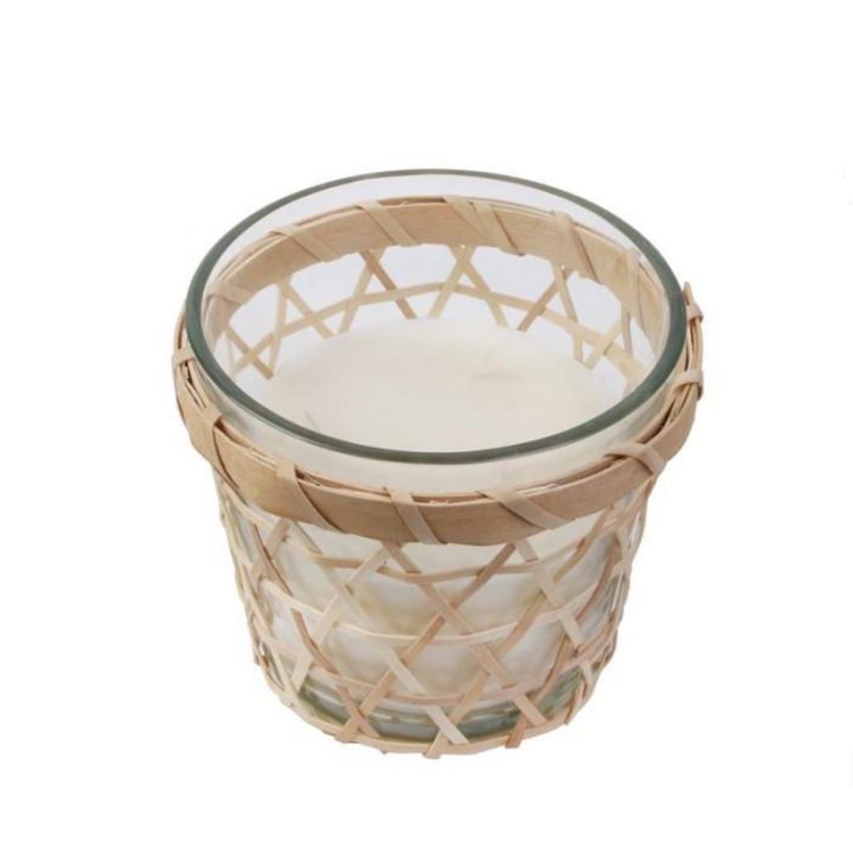 Paris Prix Bougie Parfumée  Panier en Bois  12cm Fleur de Tiaré