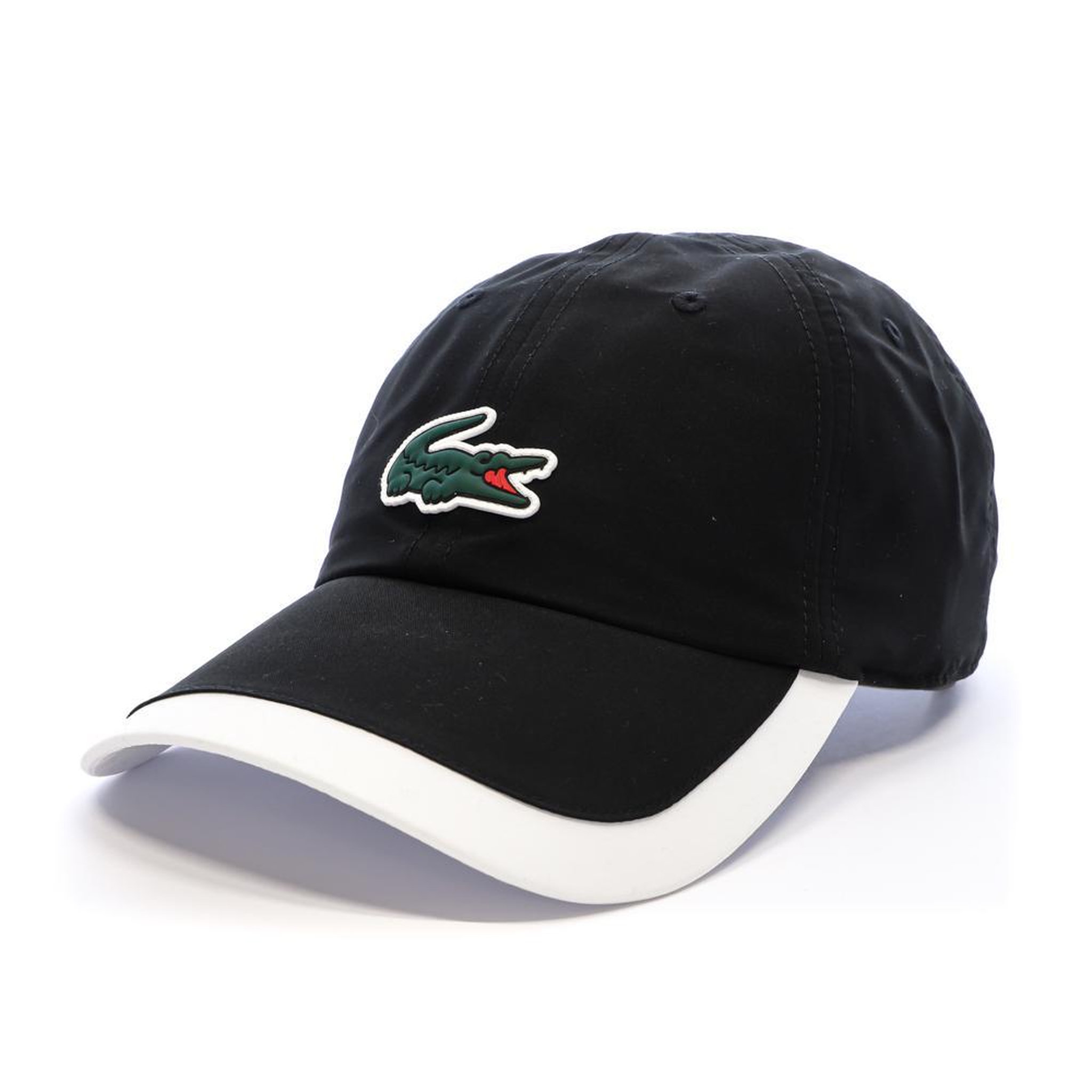 Lacoste Casquette Blanche/Noire Mixte Lacoste RK5398. Coloris disponibles : Noir