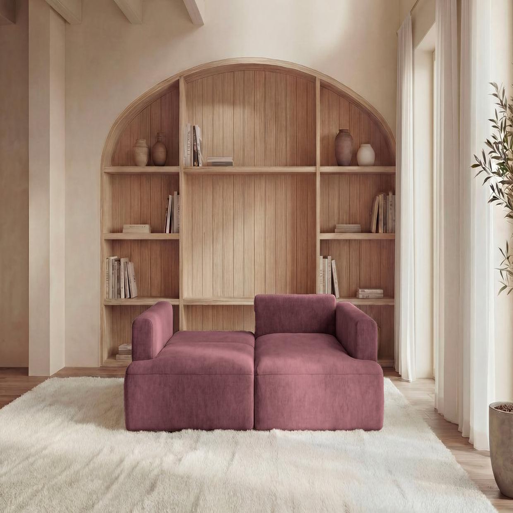 Voir la diapositive 6 : CASANOVA PARIS Chiara - canapé d'angle tissu velours