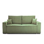 Voir la diapositive 1 : BEST MOBILIER Dellia - canapé 3 places convertible - avec coffre - en velours côtelé - style contemporain