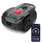 GOODYEAR Robot Tondeuse à Gazon 500m2 Batterie 20V 2.0Ah Station de charge Cable Périphérique 300m + Piquets GOODYEAR