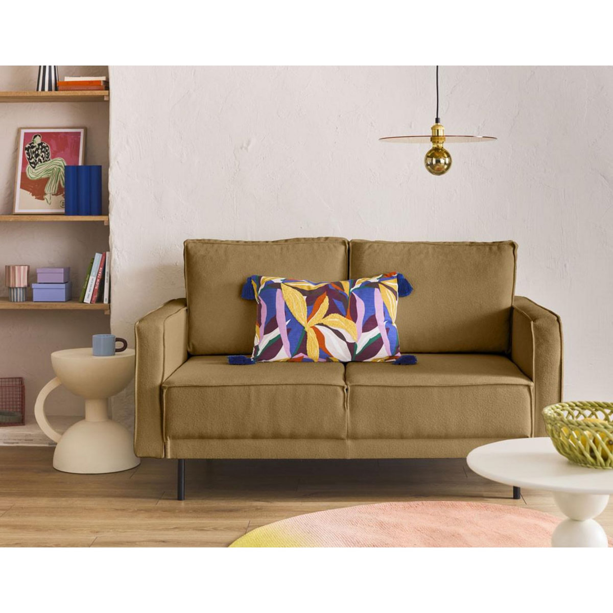 LISA DESIGN Charlie - canapé droit 2 places - en tissu