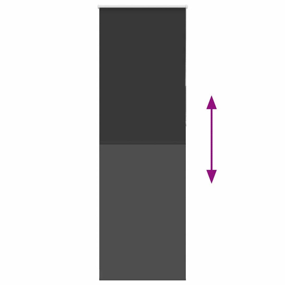 VIDAXL Store enrouleur occultant largeur du tissu 70,7 cm polyester