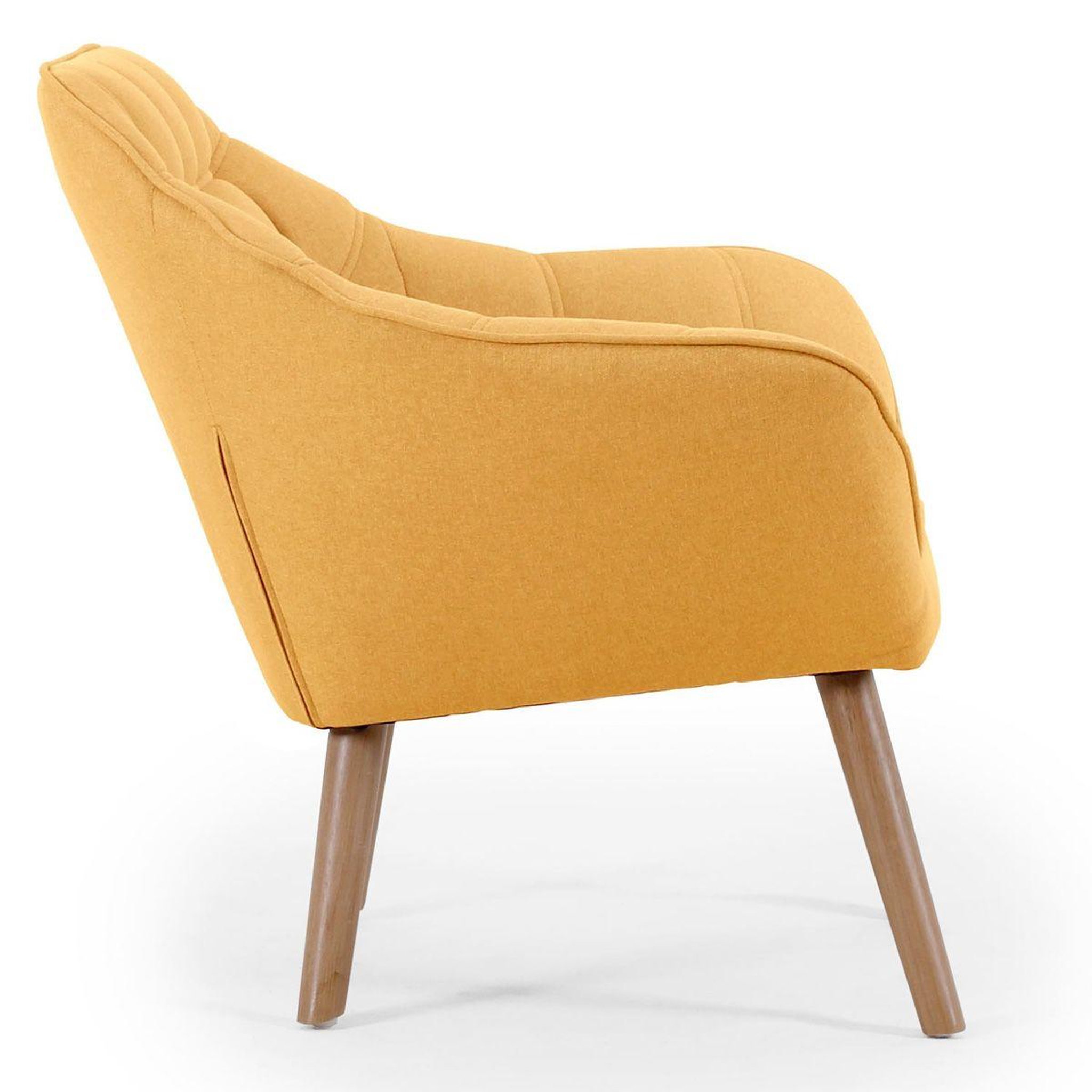 Voir la diapositive 3 : Paris Prix Fauteuil Scandinave Matelassé  Taon  83cm Jaune