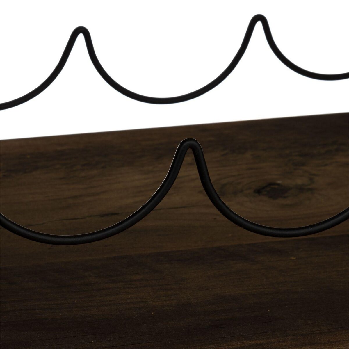 FIVE Rack à bouteilles Mix'n module en panneaux de particules et métal - Marron et Noir