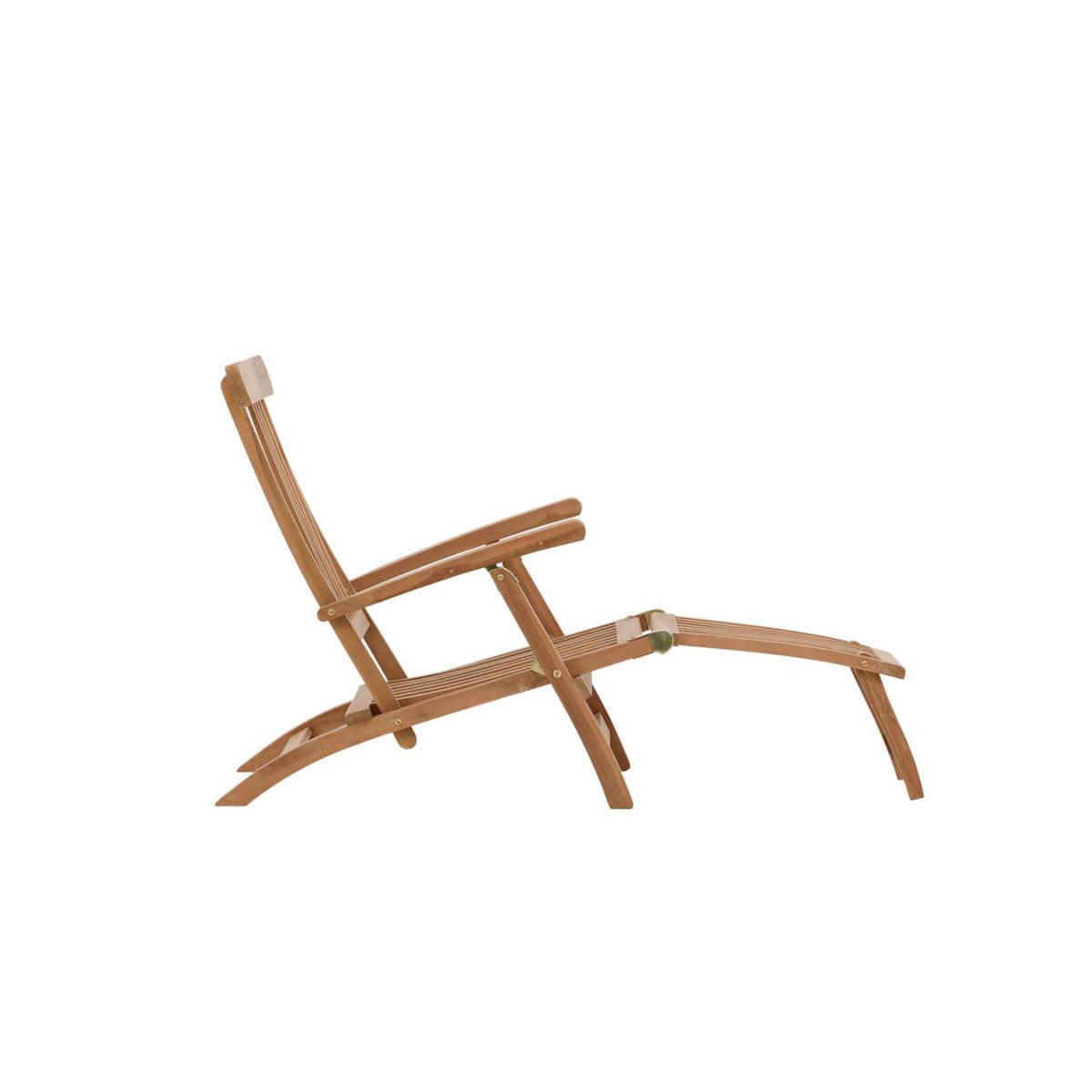 Paris Prix Chaise Longue en Bois de Teck  Kenya  150cm Naturel