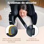 Voir la diapositive 5 : KINDERKRAFT Siège auto i-Size - installation facile avec protection latérale