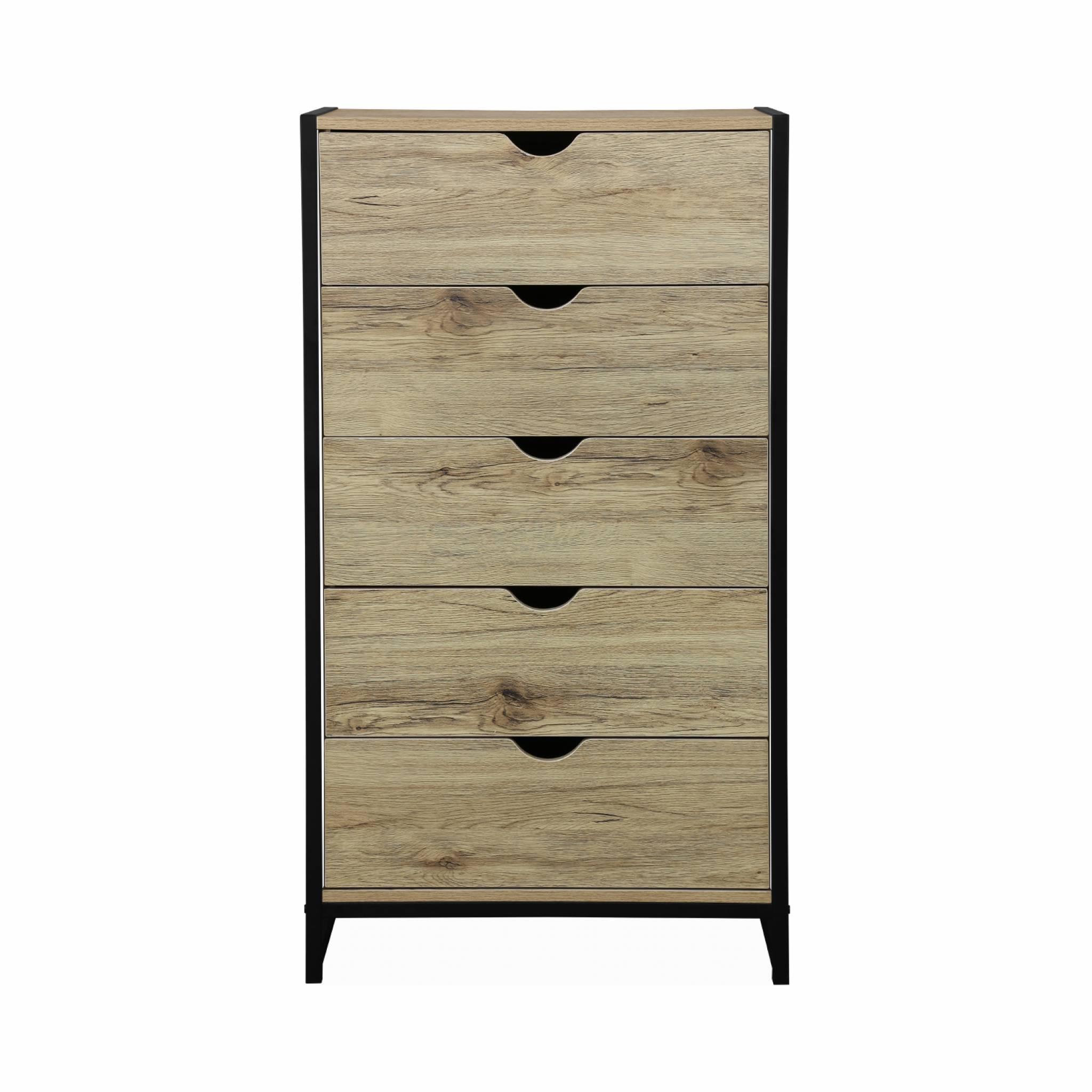Voir la diapositive 4 : SWEEEK Commode. Loft. chiffonnier avec 5 tiroirs L 60 cm x l 40 cm x H 110 cm