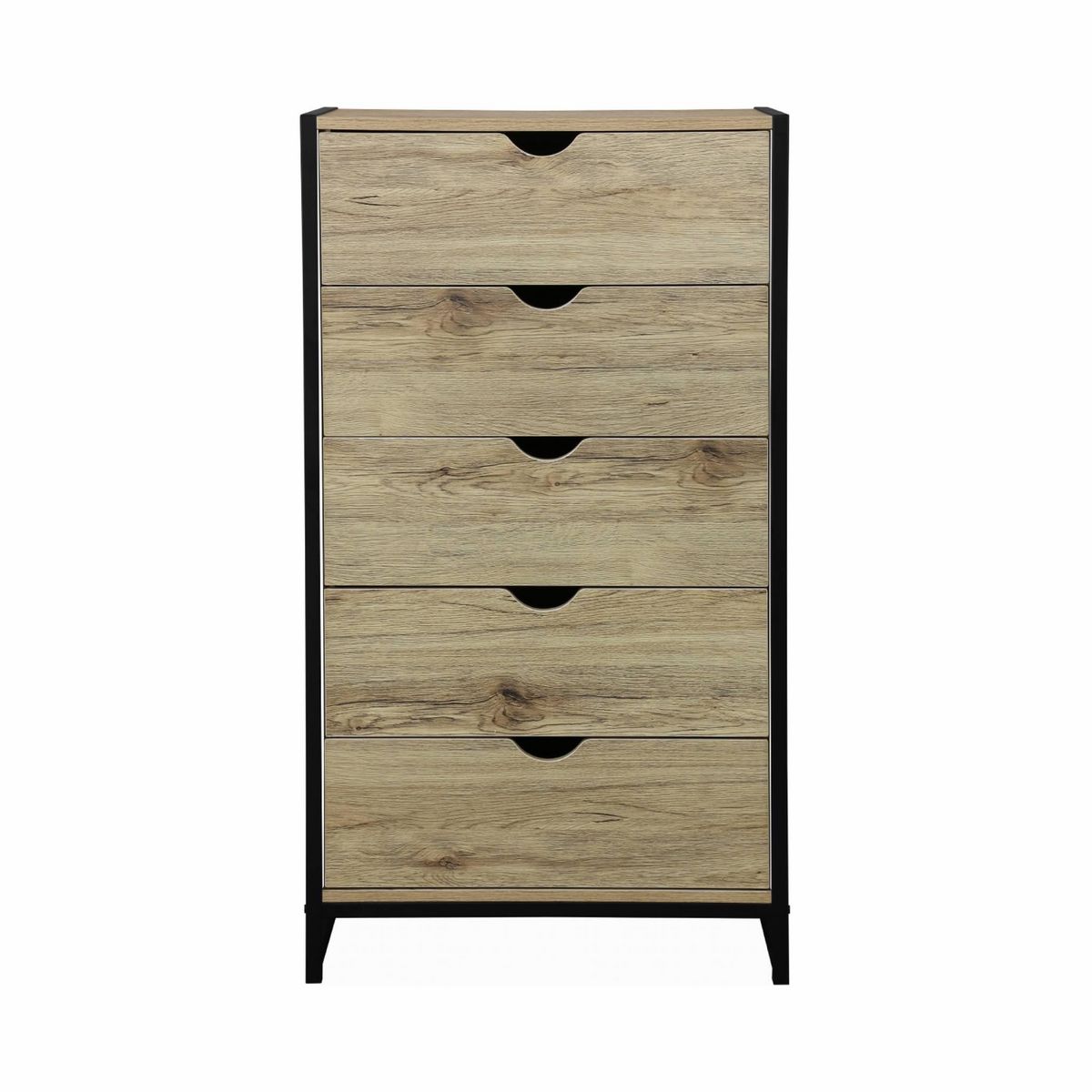 SWEEEK Commode. Loft. chiffonnier avec 5 tiroirs L 60 cm x l 40 cm x H 110 cm