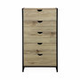 Voir la diapositive 4 : SWEEEK Commode. Loft. chiffonnier avec 5 tiroirs L 60 cm x l 40 cm x H 110 cm
