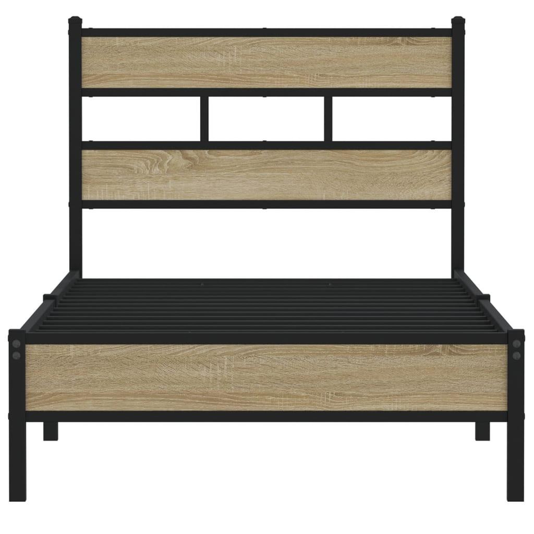 Voir la diapositive 4 : VIDAXL Cadre de lit sans matelas chene sonoma 80x200 cm