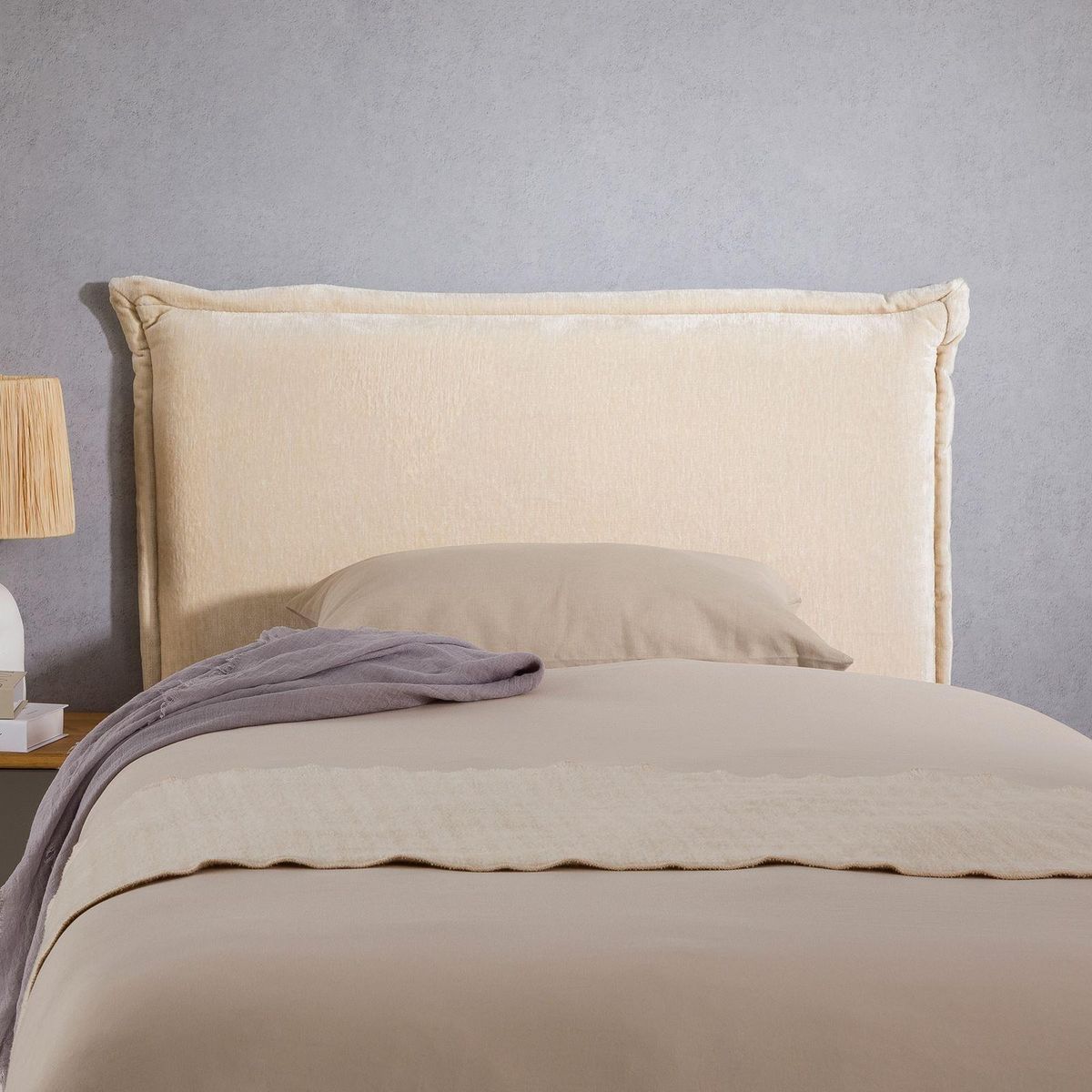 IDIMEX Tête de lit DELMO 90 sur pieds, en tissu