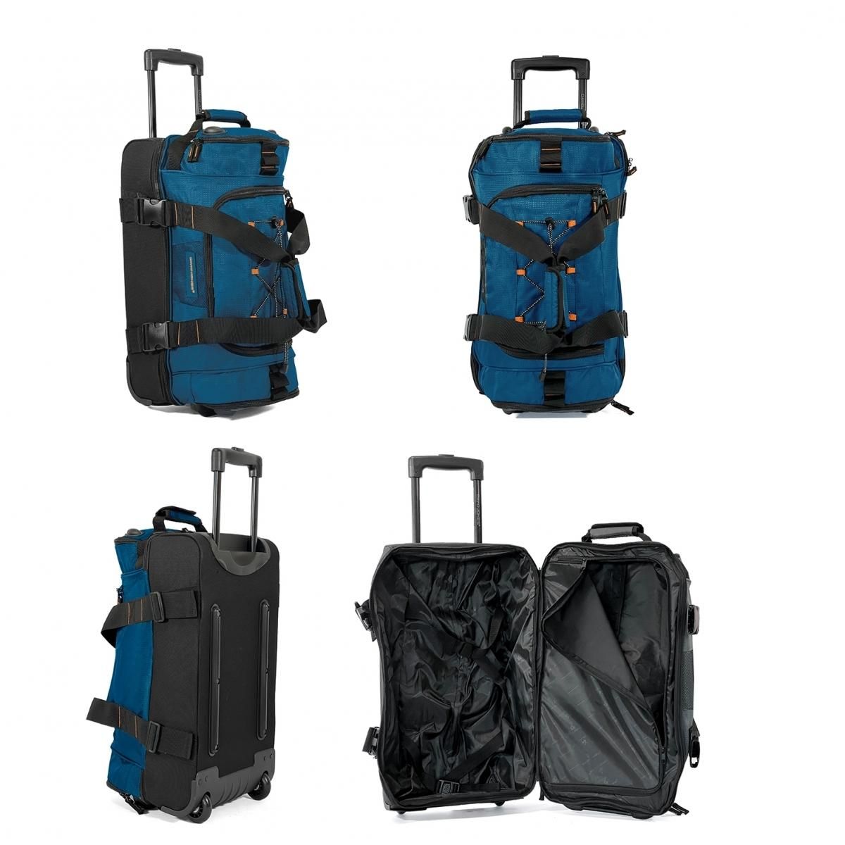 David Jones Sac de voyage cabine à roulettes 45L double compartiment 58cm