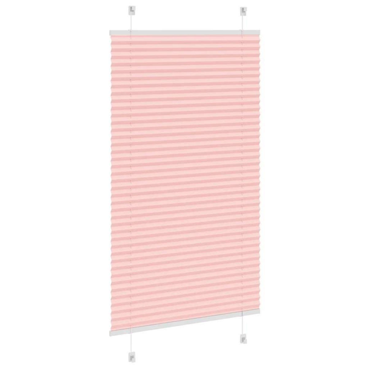 VIDAXL Store plisse rose 70x100 cm largeur du tissu 69,4 cm polyester
