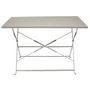 Voir la diapositive 2 : Paris Prix Table de Jardin Pliante  Palerme  110cm Taupe
