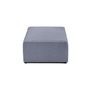 Voir la diapositive 4 : BEST MOBILIER Topaze - pouf - en velours texturé
