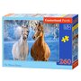 Castorland Puzzle 260 pièces : Les chevaux d'hiver