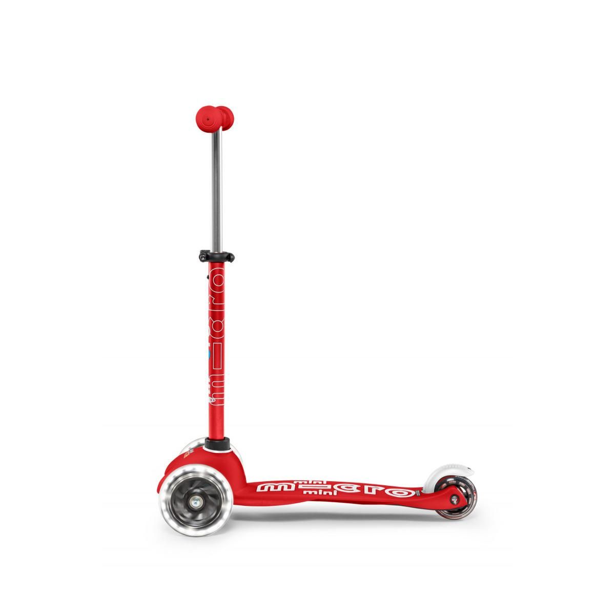 Micro Trottinette  Mini  Deluxe LED - Rouge
