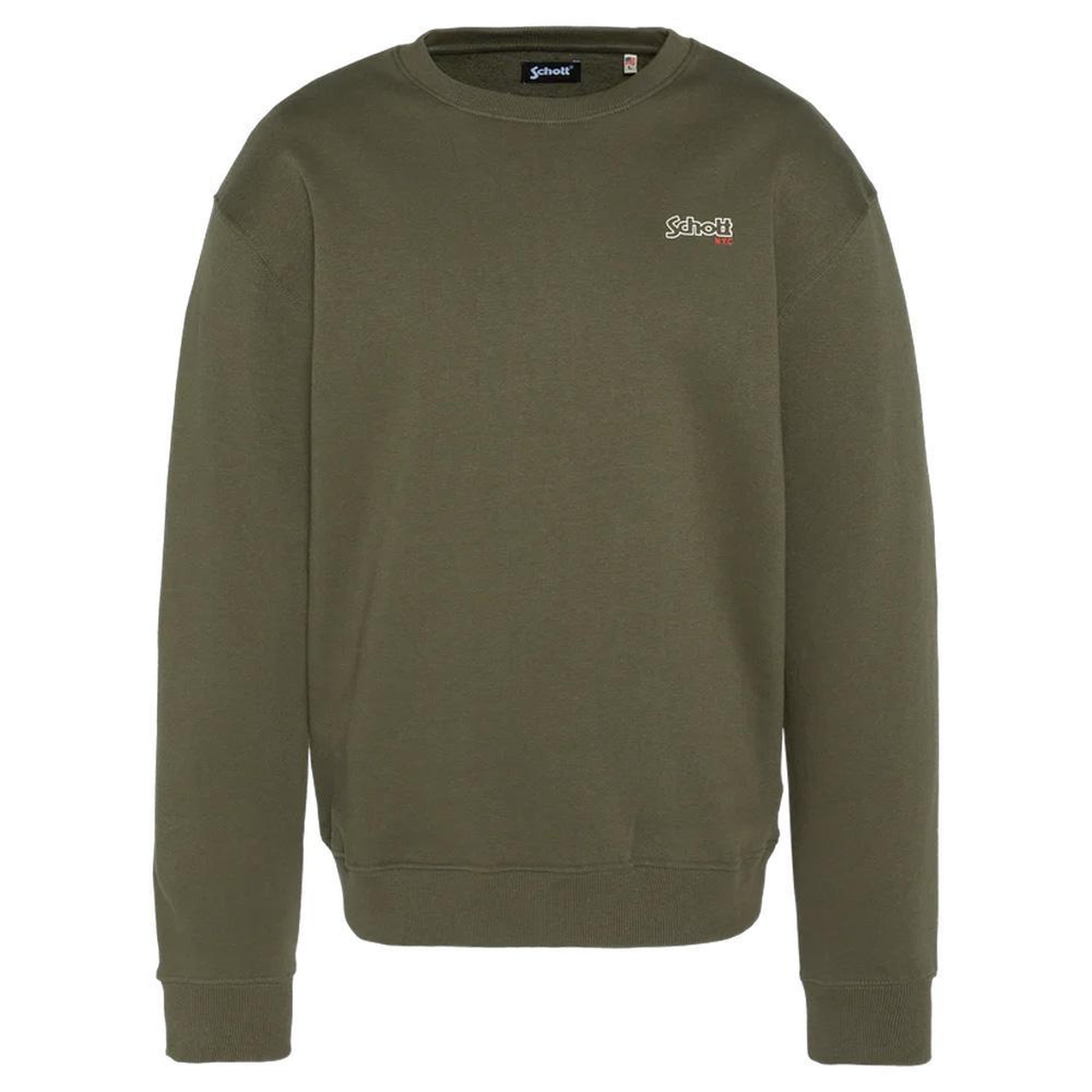 Schott Sweat  Homme Schott Print. Coloris disponibles : Vert