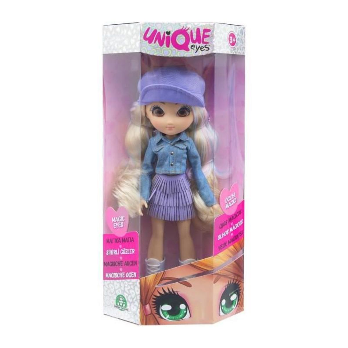 Giochi Preziosi UNIQUE EYES, Poupée de 25 cm - Rebecca, Avec leur regard qui te suit des yeux , avec vetements, Jouet pour enfants des 3 ans, M