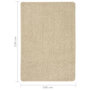 Voir la diapositive 5 : VIDAXL Tapis shaggy antiderapant Creme 160x230 cm