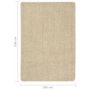 Voir la diapositive 5 : VIDAXL Tapis shaggy antiderapant Creme 160x230 cm