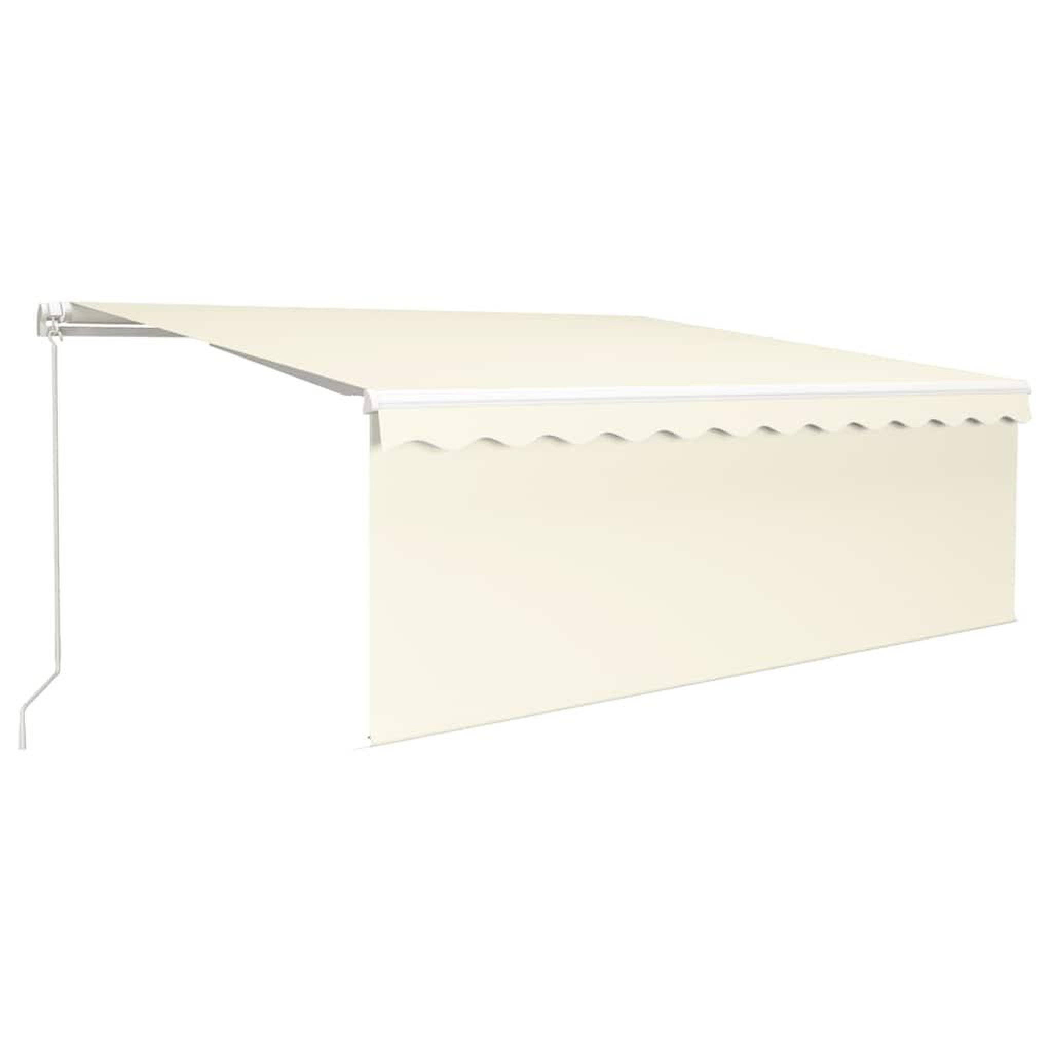 VIDAXL Auvent retractable creme 4 × 3 m polyester