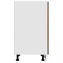 VIDAXL Armoire de plancher a tiroir Chene marron 30x46x81,5 cm