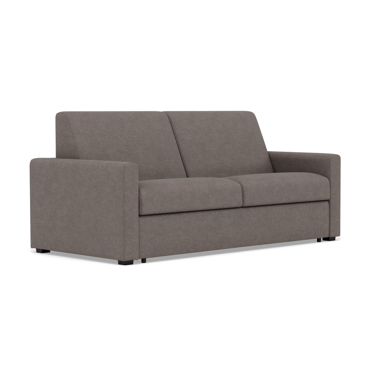 BEST MOBILIER Julia - canapé 3 places convertible express couchage quotidien 140 cm matelas 18 cm en tissu