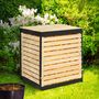 Voir la diapositive 4 : ID MARKET Bac de compostage en bois 500L