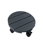 NATURE Support roulant - bois composite, coloris anthracite, charge maxi 50 kg, 4 roulettes -  Ø30 cm - Nature
