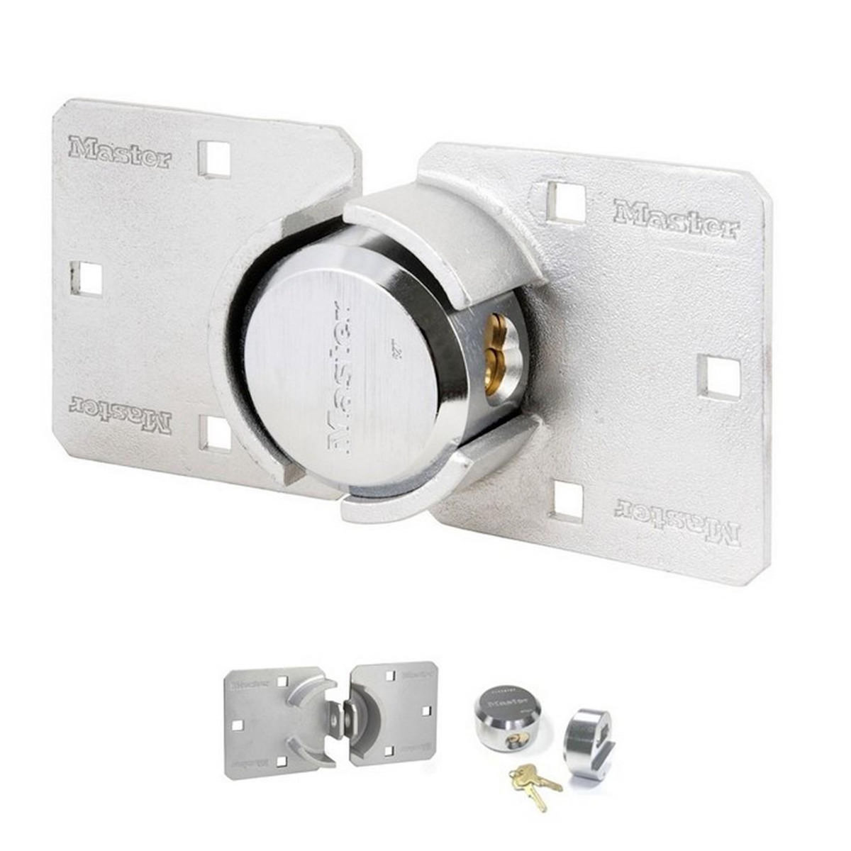 Master lock Cadenas pour Porte de Camionnettes [Cadenas Rond + Moraillon] 736EURD