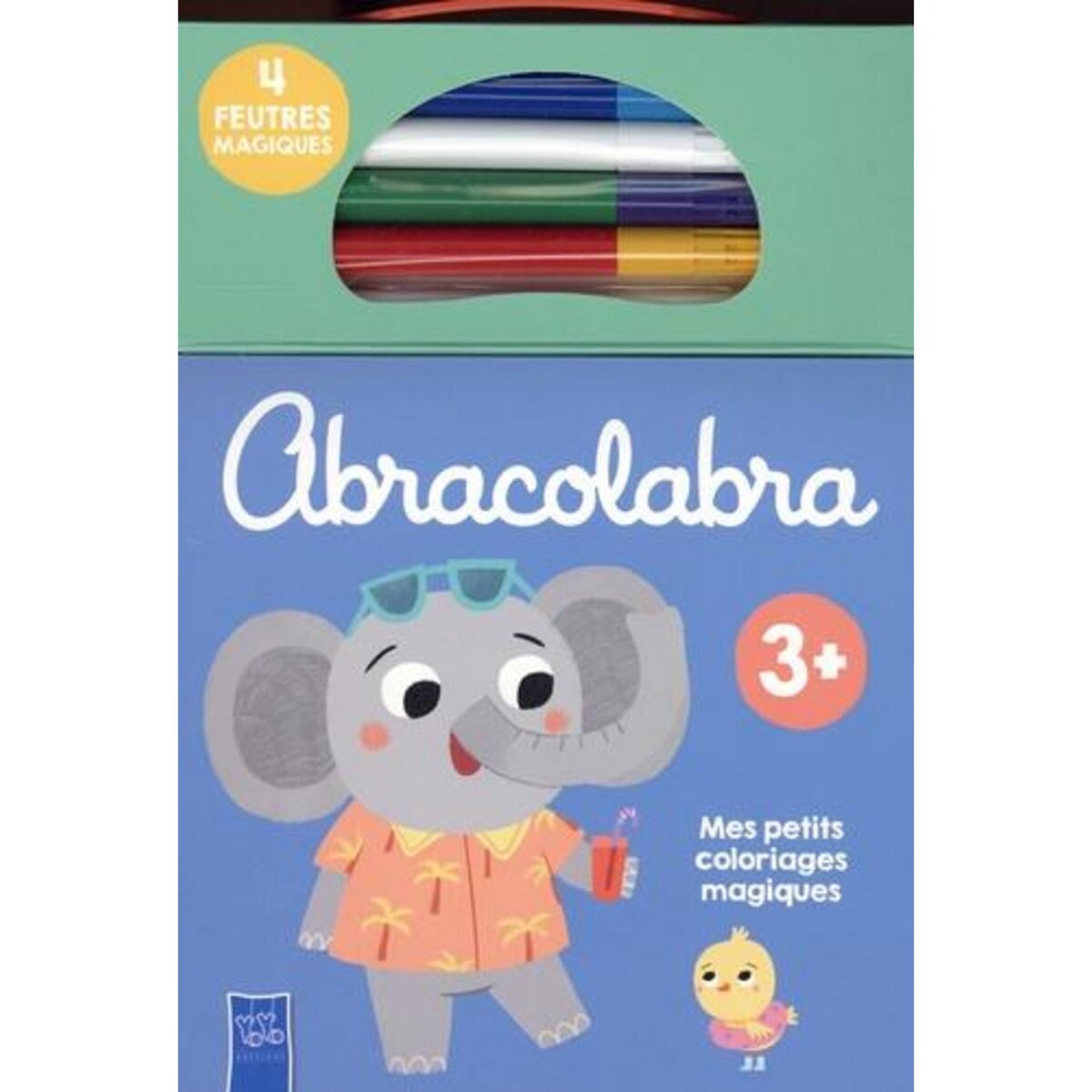 ABRACOLABRA ELEPHANT. MES PETITS COLORIAGES MAGIQUES - AVEC 4 FEUTRES MAGIQUES, Yoyo éditions