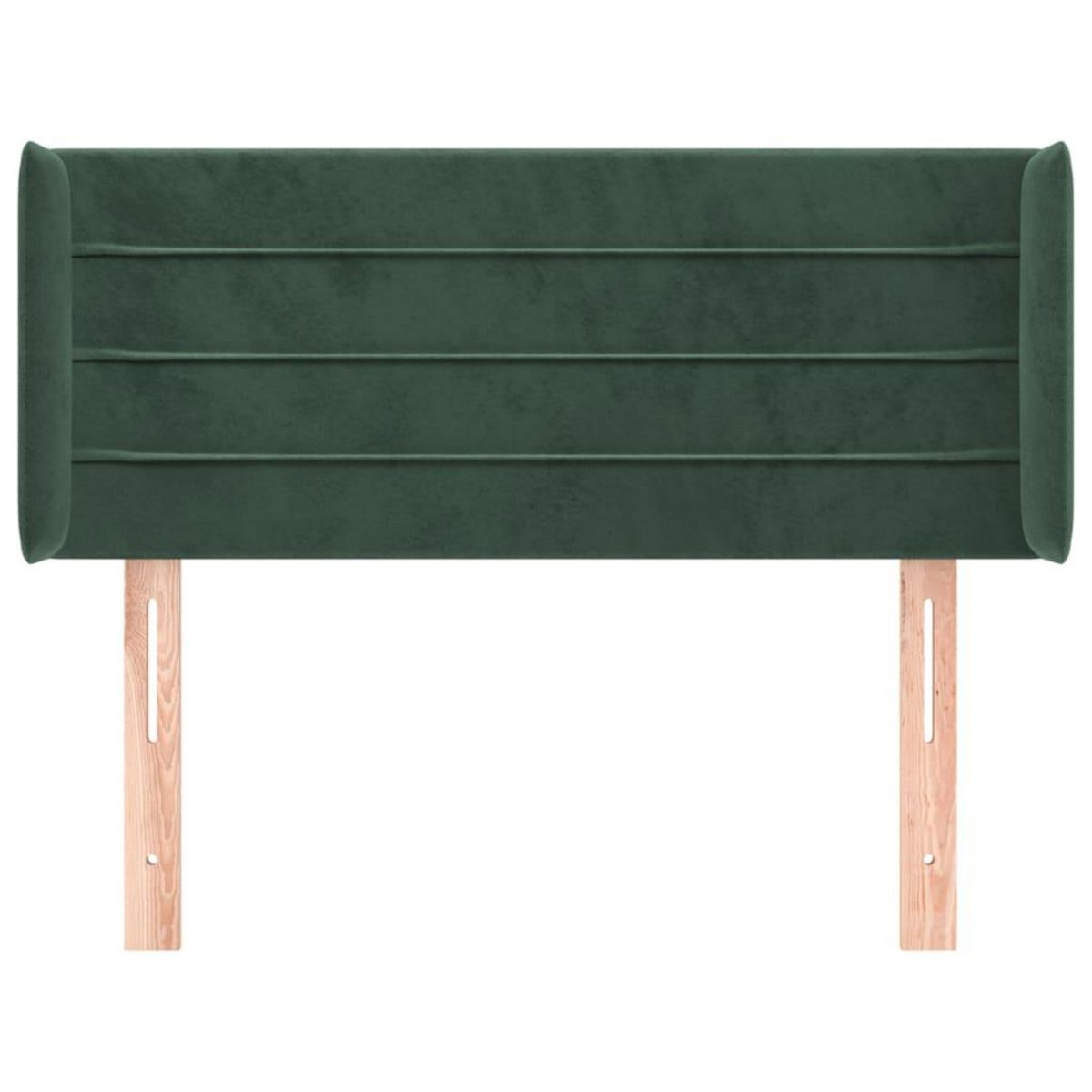 VIDAXL Tete de lit avec oreilles Vert fonce 103x16x78/88 cm Velours