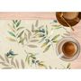 Voir la diapositive 2 : HABITABLE Lot de 2 sets de table motif provençal OLIBA - 28 x 43 cm - Beige et vert
