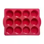 FIVE Moule Silicone  12 Muffins  33cm Rouge