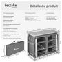 Voir la diapositive 6 : tectake Meuble de camping deluxe avec 6 compartiments pliable gris