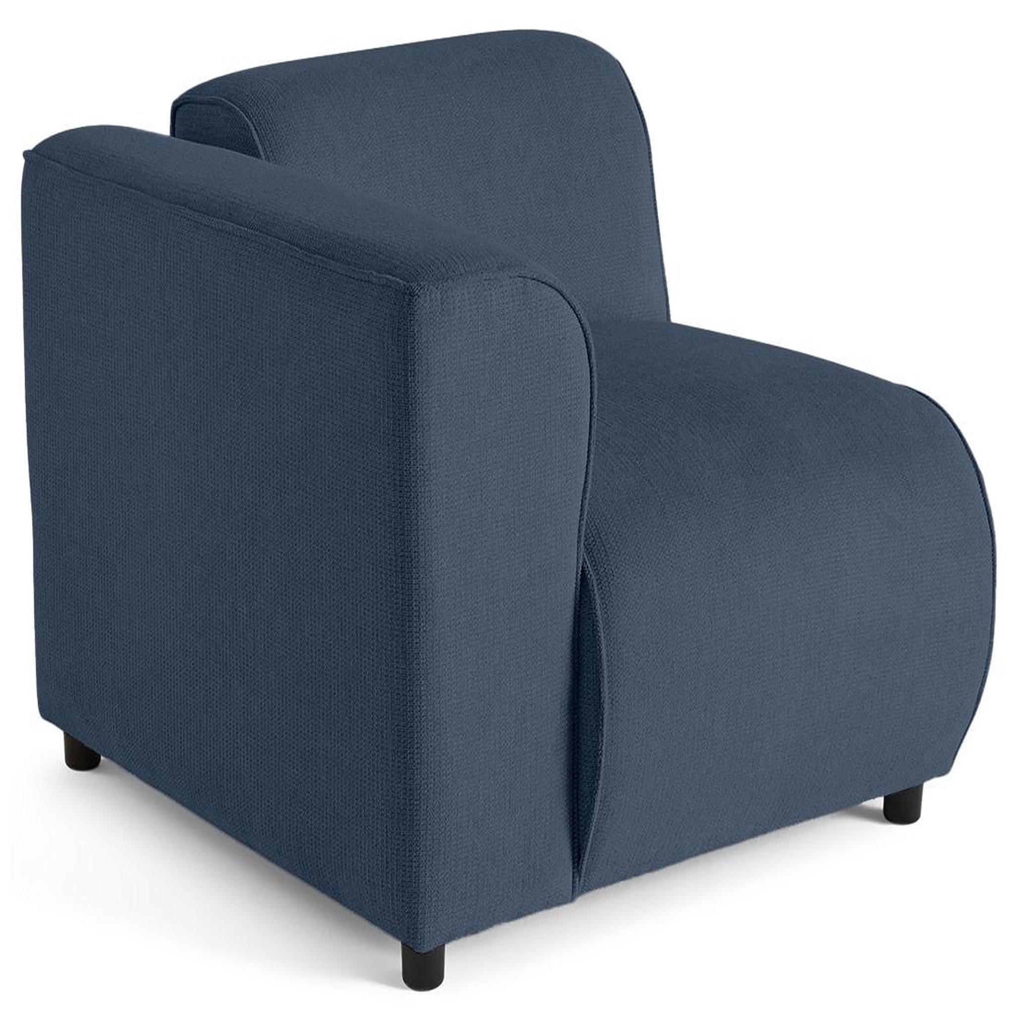 Voir la diapositive 1 : LISA DESIGN Suaro - module d'assise d'angle gauche en tissu texturé