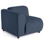 Voir la diapositive 1 : LISA DESIGN Suaro - module d'assise d'angle gauche en tissu texturé