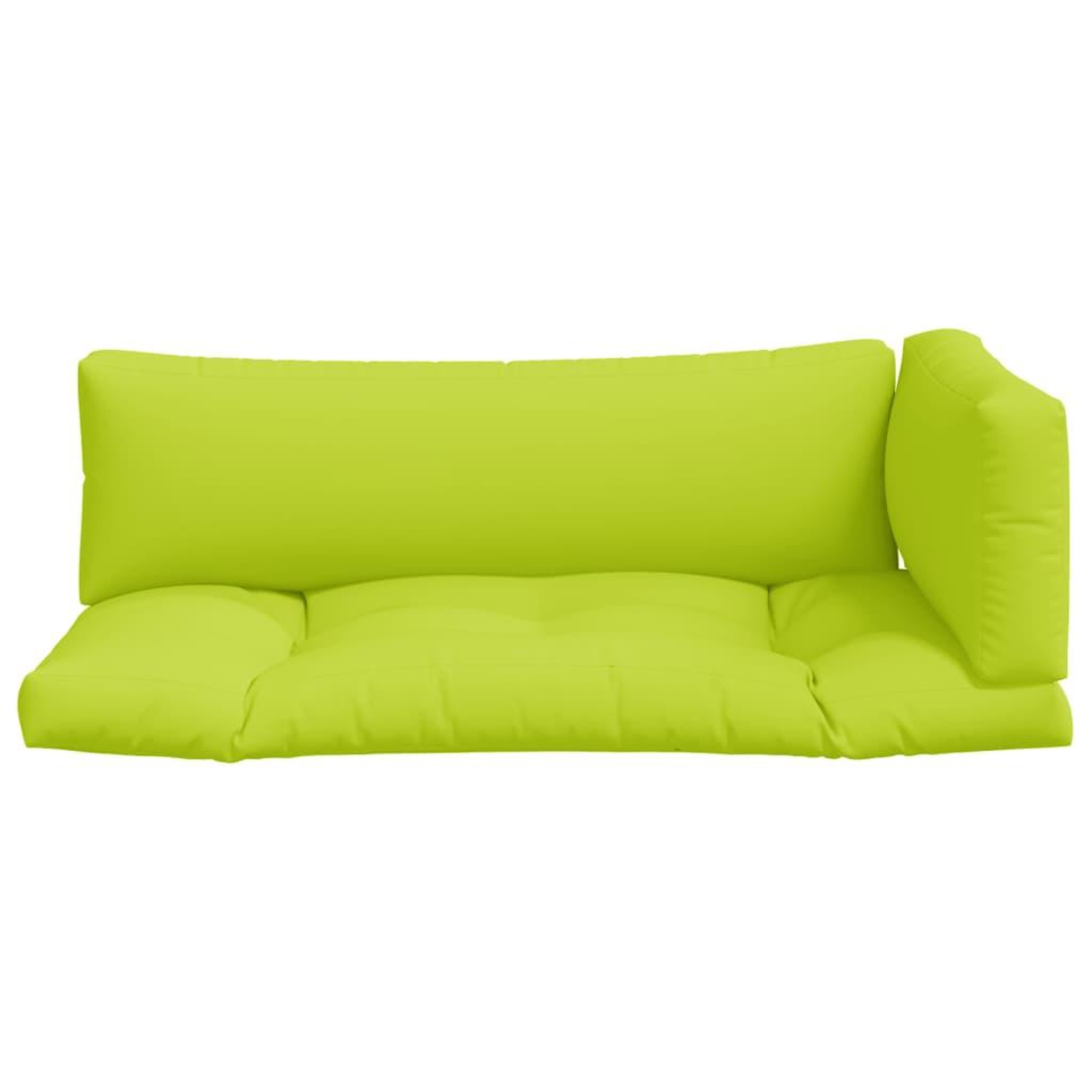 Voir la diapositive 4 : VIDAXL Coussins de palette lot de 3 vert vif tissu