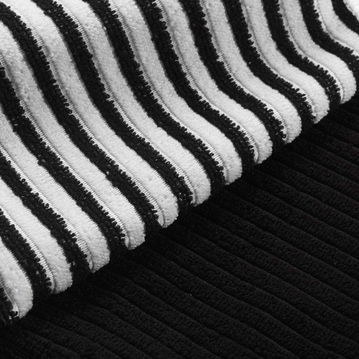 Douceur d'Intérieur Lot de 3 torchons de cuisine en microfibre - Noir