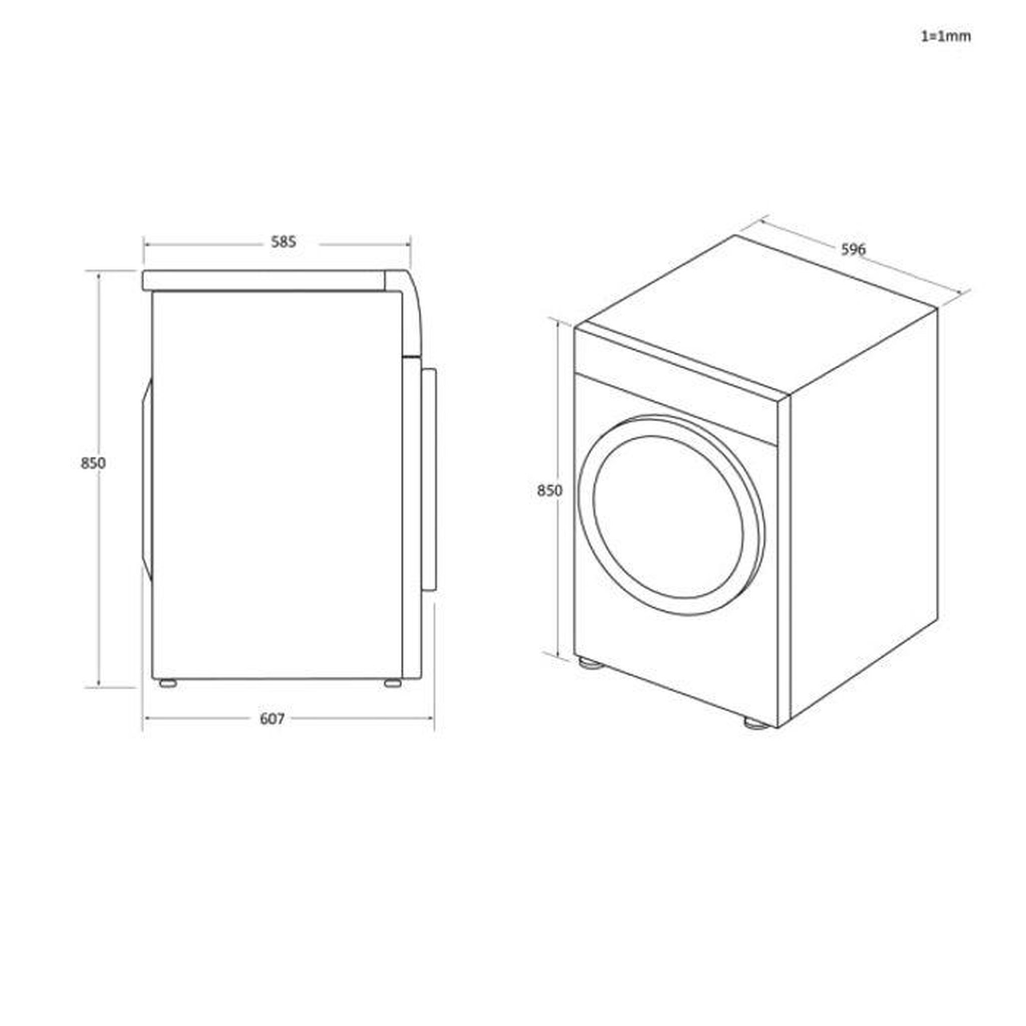 Voir la diapositive 6 : Candy Sèche-linge pompe à chaleur 10kg 55cm – Candy CAN8059019041537