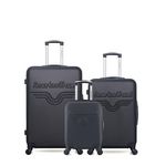 AMERICAN TRAVEL AMERICAN TRAVEL - LOT DE 3 - Valises grand format, weekend et cabine XXS CHELSEA. Coloris disponibles : Bleu, Beige, Noir, Gris