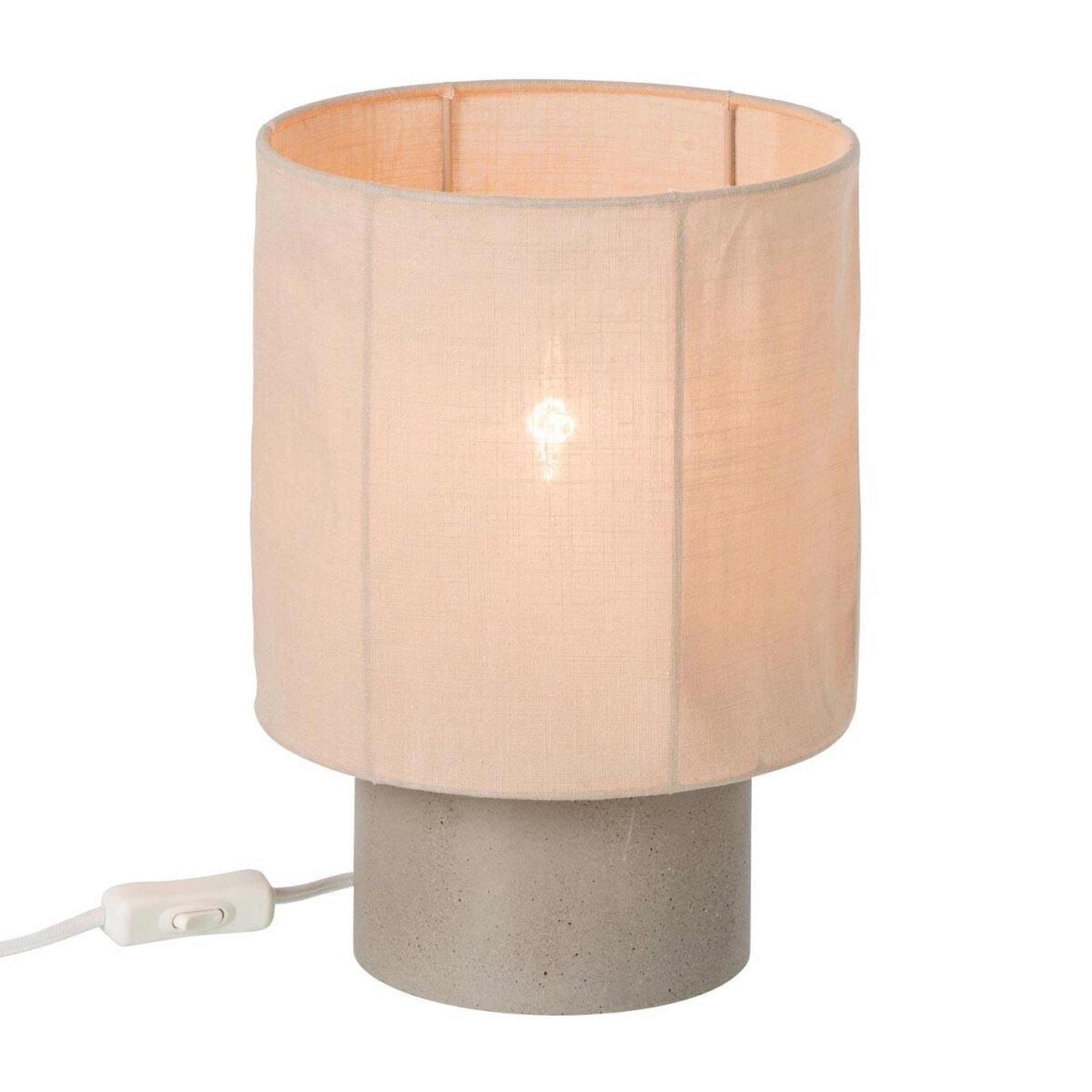 Voir la diapositive 2 : J-LINE Lampe à poser  havel  28cm beige