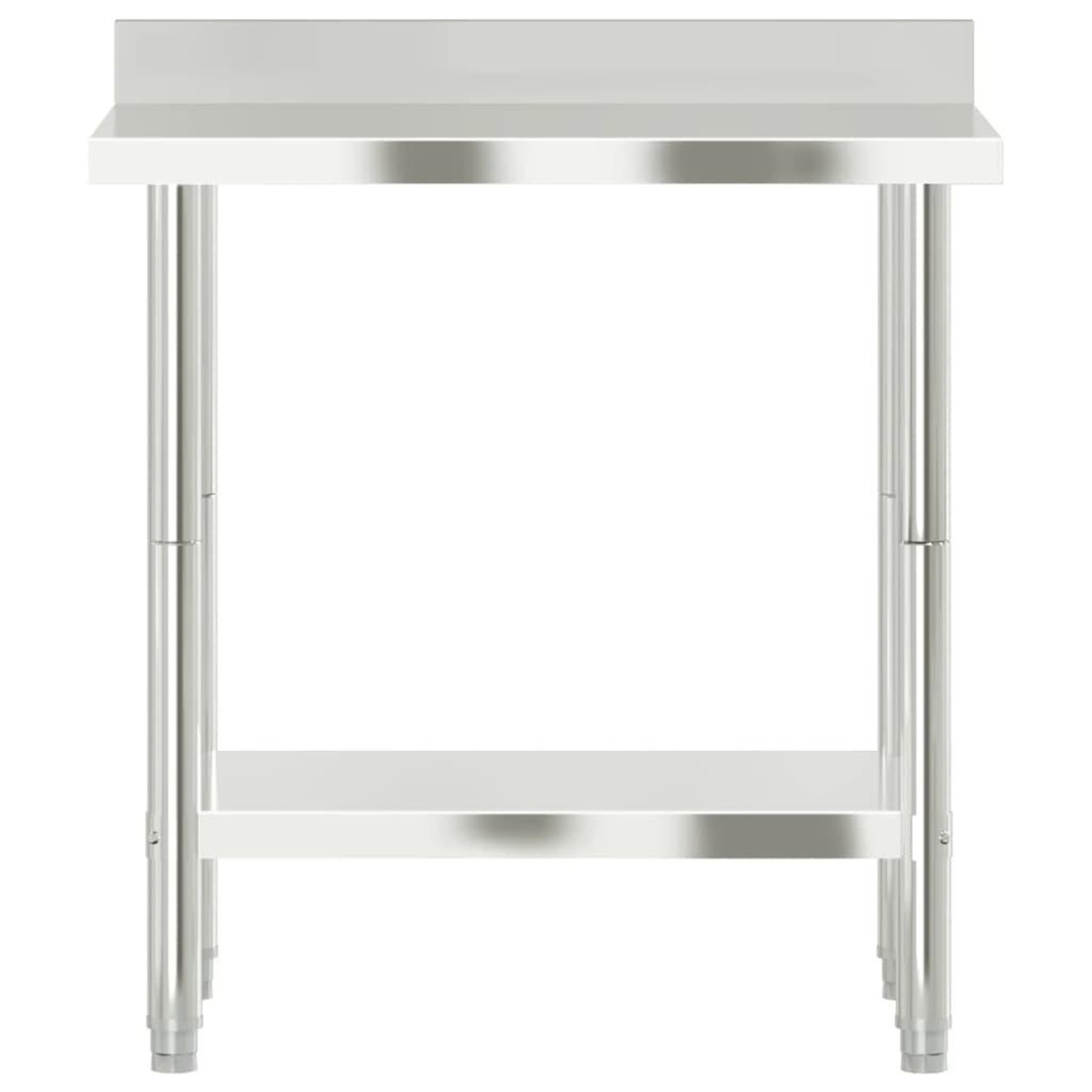 Voir la diapositive 5 : VIDAXL Table de travail de cuisine avec dosseret 82,5x55x93 cm inox
